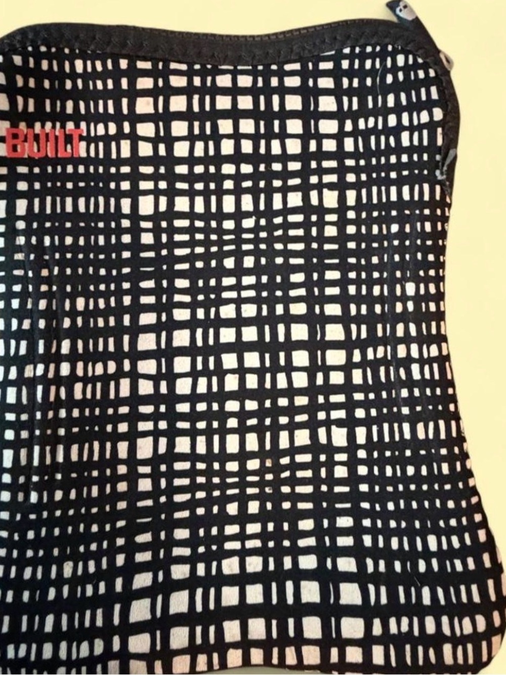 BUILT Black & White Grid Tablet Sleeve